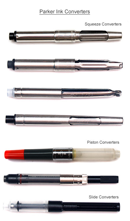PARKER  STYLE STANDARD FOUNTAIN PEN WITH INK CONVERTERS 